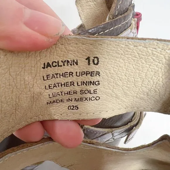 Freebird Jaclynn Strappy Heeled Sandals Heels Distressed Boho Western Size 10 - Picture 7 of 12